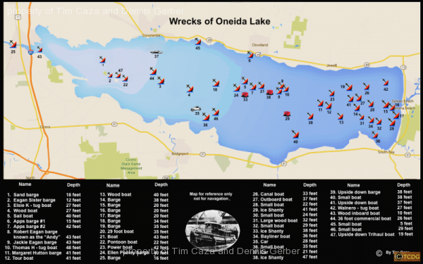 Area Maps Guides Oneida Lake Fishing Report